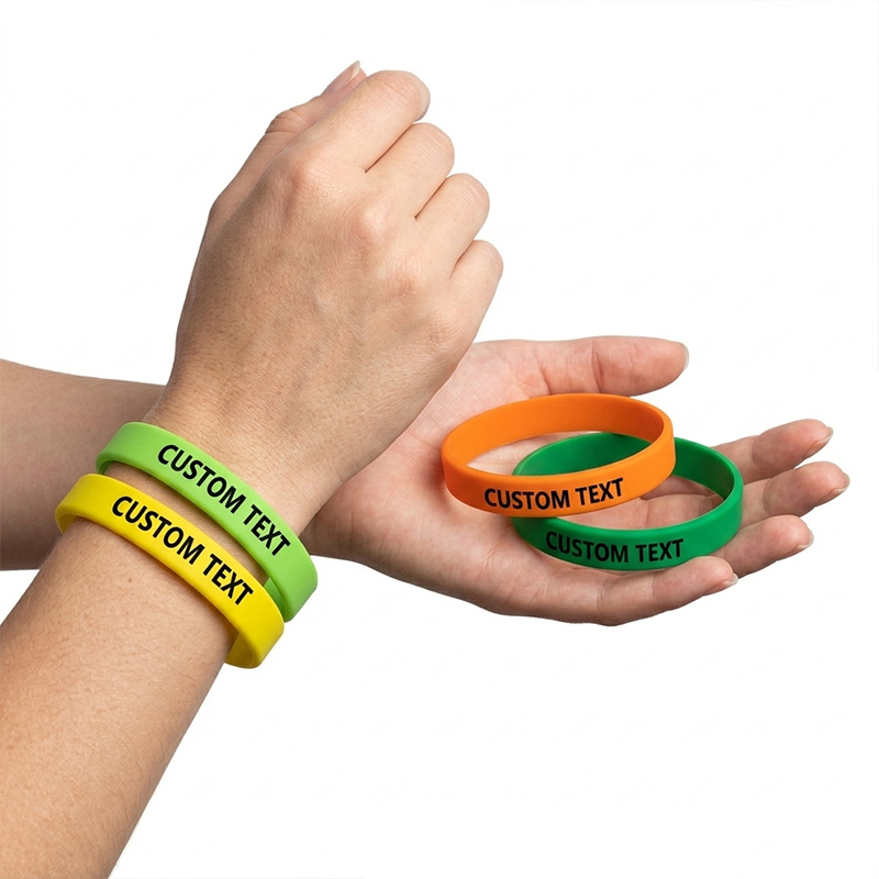 110pcs Custom Silicone Wristband Set, Personalised Gift
